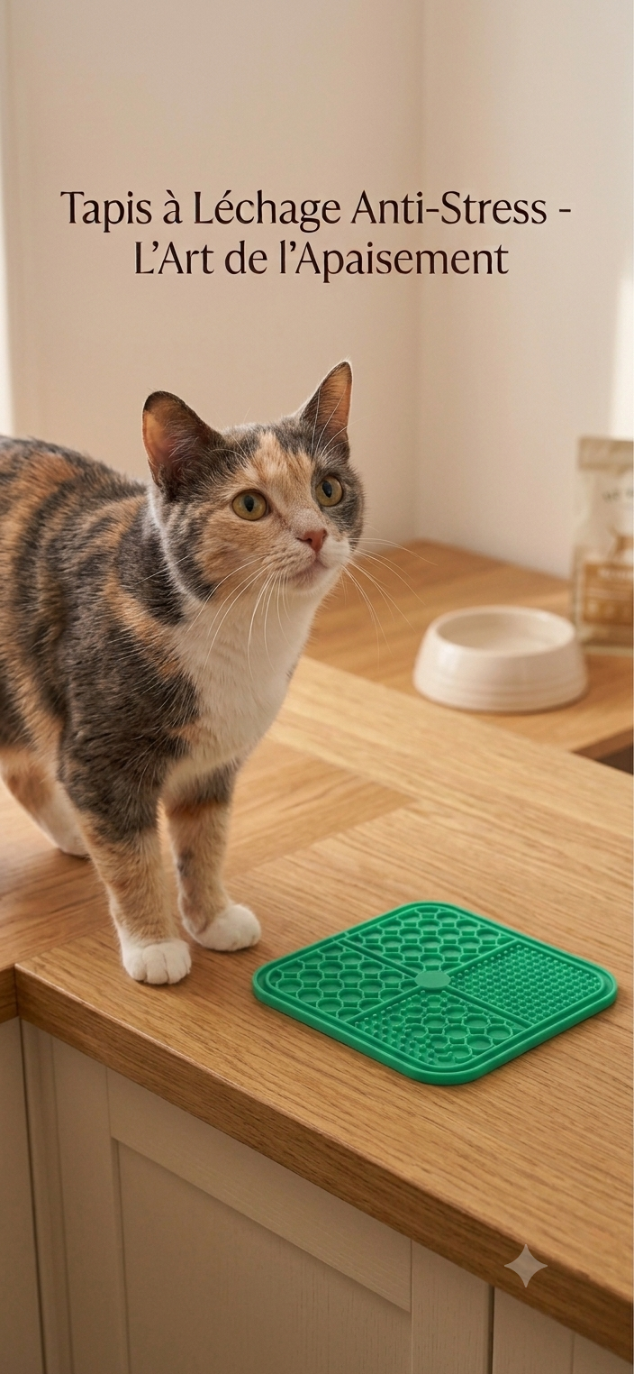 Tapis à léchage anti-stress pour chien et chat